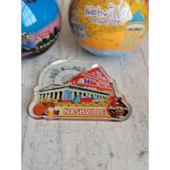 Nashville unique ornament Xmas set hardrock ball - Picture 4 of 8